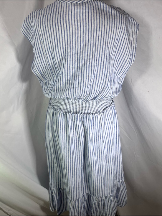 Rails Ashlyn Fremont Stripe Cap Sleeve Tiered Midi Dress Blue/White Size Med - Picture 9 of 11